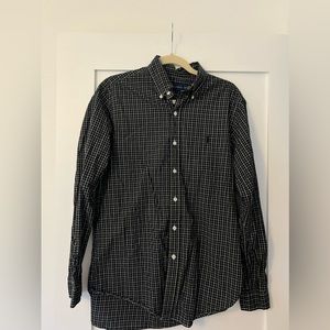 Ralph Lauren, black and white gingham, size M dress shirt (men’s)